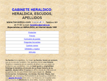 Tablet Screenshot of heraldico.com